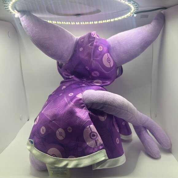 Espeon Build-A-Bear Pokemon Plush W/ Purple Pokeball Cape - Picture 2 of 11